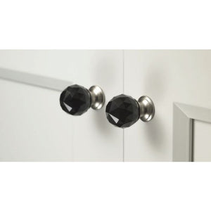 Top Knobs TK126PC Crystal Collection 1-3/8" Clear Crystal Knob w/ Polished Chrome Base
