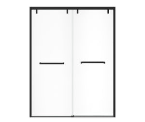 MAAX 135322-900-340-000 Uptown 56-59 x 76 in. 8 mm Bypass Shower Door for Alcove Installation with Clear glass in Matte Black