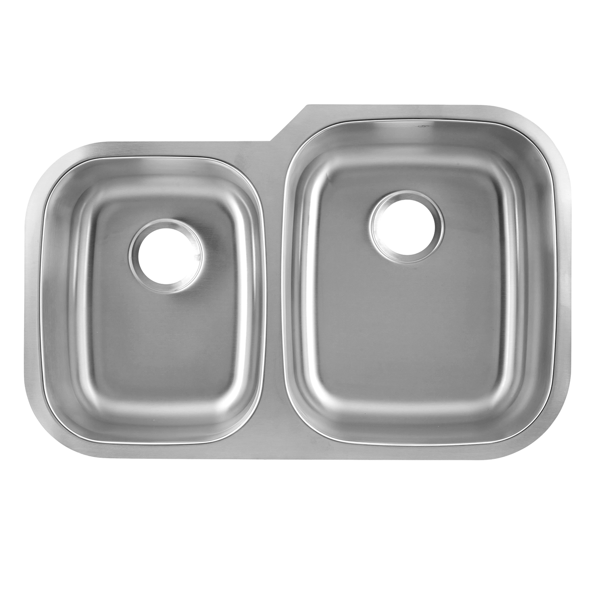 DAX Stainless Steel 40/60 Double Bowl Undermount Kitchen Sink, Brushed Stainless Steel DAX-3120R