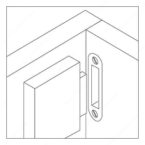 Dom 202131 Strike Plate