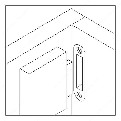 Dom 202131 Strike Plate
