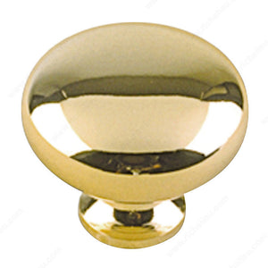 Richelieu BP4923130 Traditional Brass Knob - 4923, Brass, 8/32 in (Included)