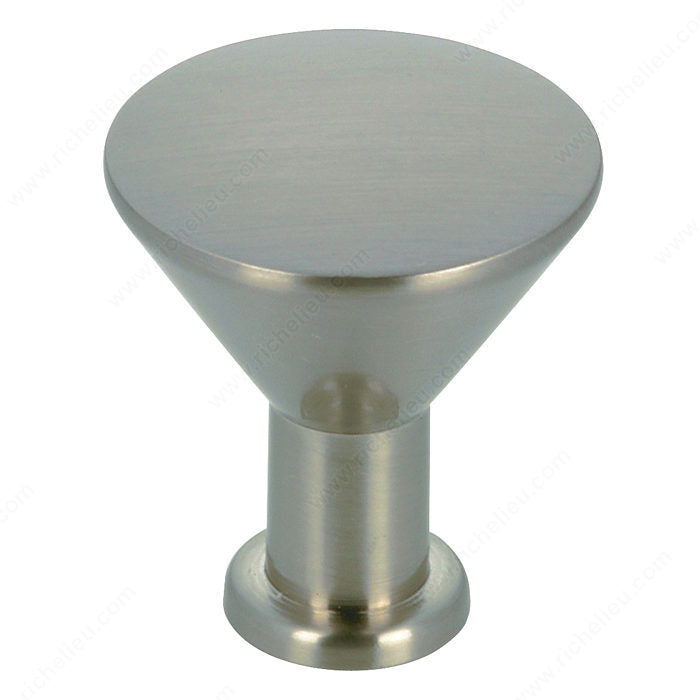 Richelieu BP842195 Modern Metal Knob - 842, Brushed Nickel