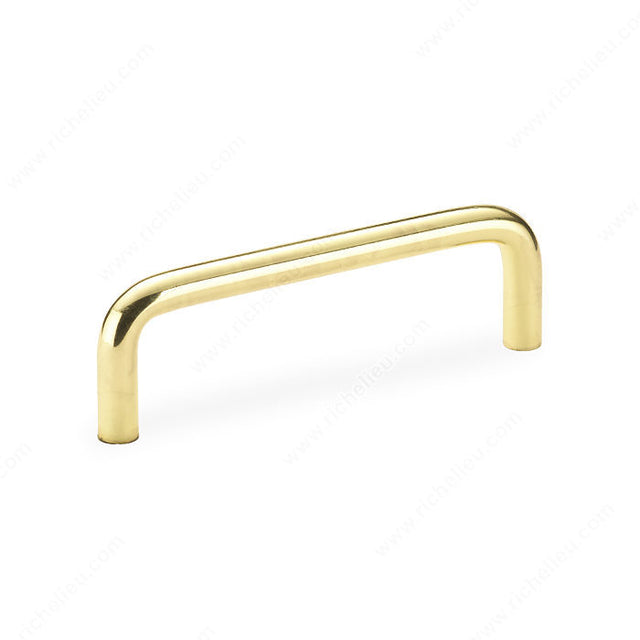 Richelieu 33204130 Modern Steel Pull - 3320, Brass, 3 1/2 in, 3 13/16 in