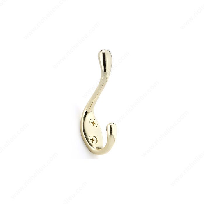 Richelieu BP6514130 3-1/2 in Utility Hook - 6514, Brass