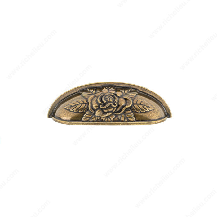 Richelieu BP26956AE Traditional Metal Pull - 2695, Antique English