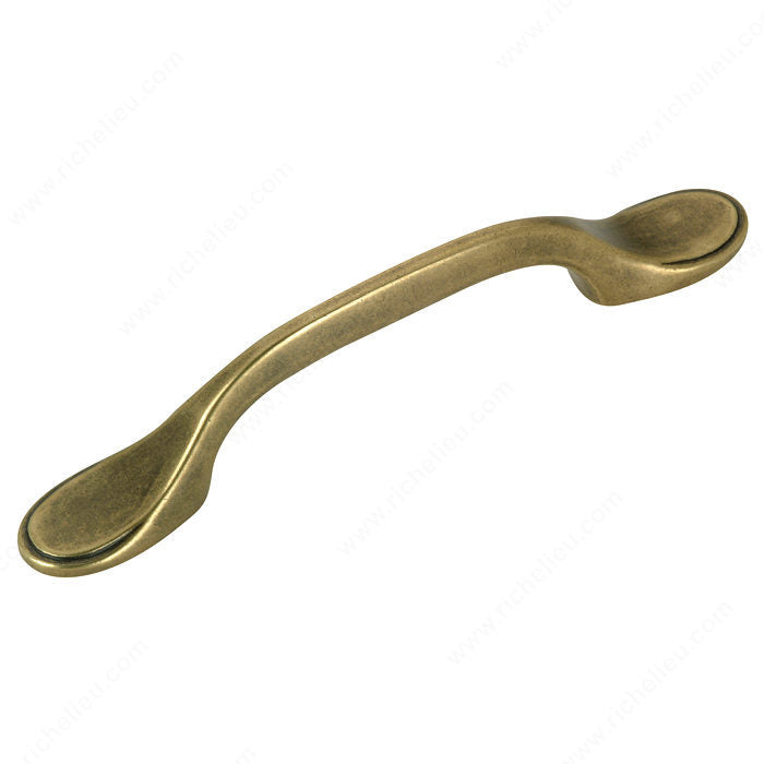 Richelieu BP30710BB Traditional Metal Pull - 3071, Burnished Brass