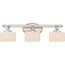Quoizel Devlin 24.5-in 3-Light Brushed Nickel Modern/Contemporary Vanity Light (Showroom Display for Sale)