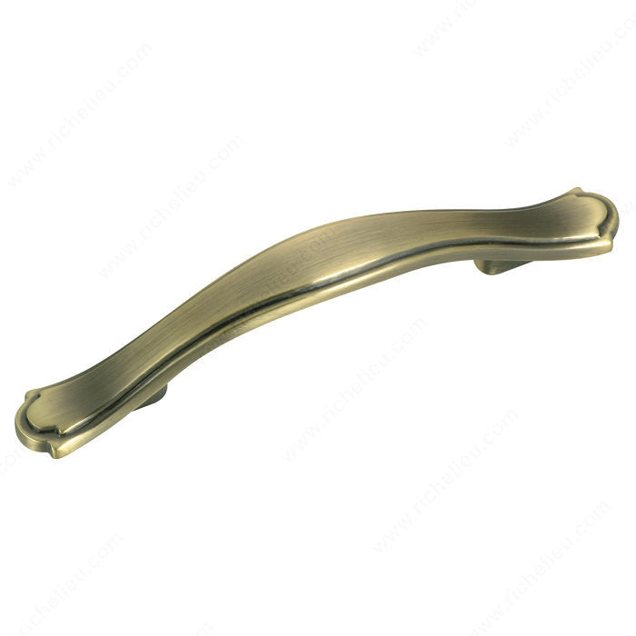 Richelieu BP36716BAE Traditional Metal Pull - 3671, Brushed Antique English