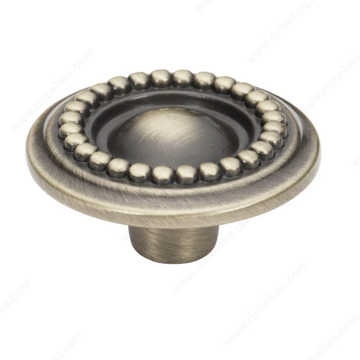 Richelieu BP37585193 Traditional Metal Knob - 3758, Antique Copper
