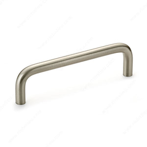Richelieu BP505195 Functional Brass Pull - 5, Brushed Nickel, 3 25/32 in, 4 3/32 in
