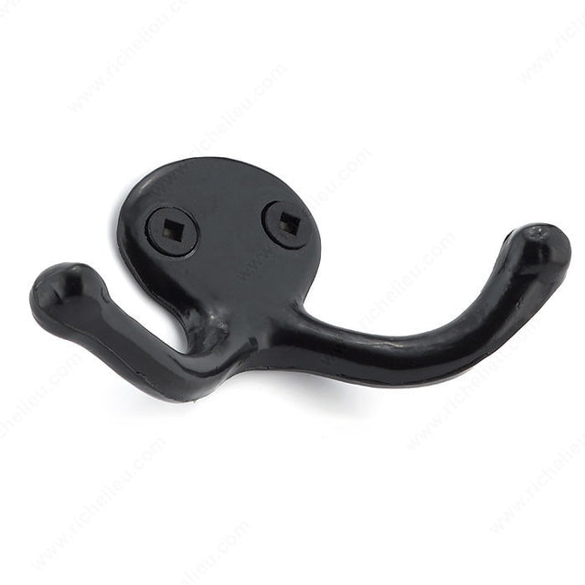 Richelieu BP650890 3 in Double Utility Hook - 6508, Black