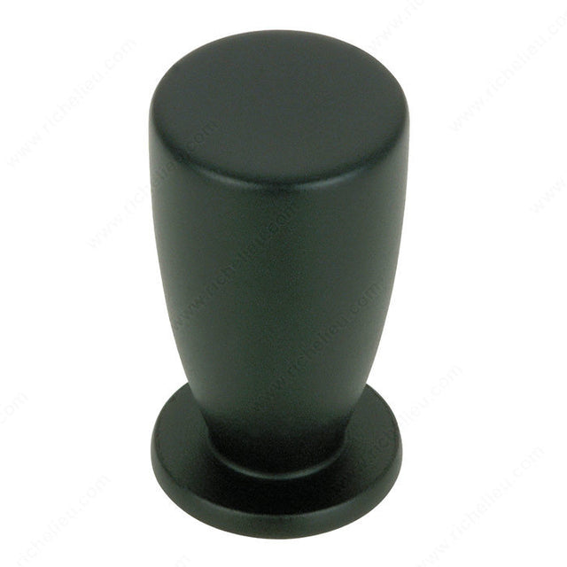 Richelieu BP20712900 Modern Metal Knob - 2071, Matte Black