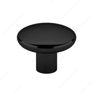 Richelieu BP314090 Functional Plastic Knob - 314, Black, #6 (Included)