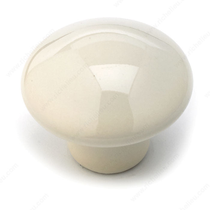 Richelieu BP3367240 Eclectic Ceramic Knob - 3367, Almond, 8/32 in (Included)