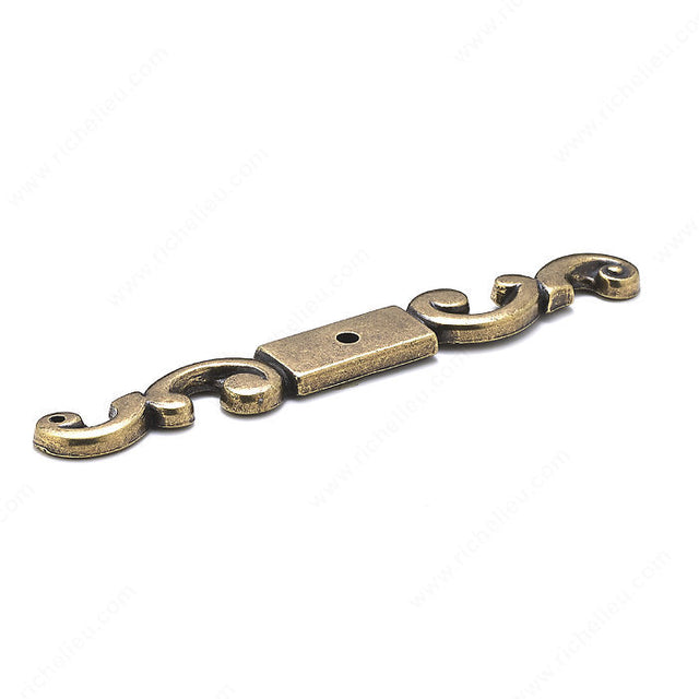 Richelieu BP284BB Traditional Metal Backplate for Knob - 284