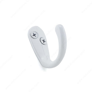 Richelieu BP650630 1-1/2 in Single Utility Hook - 6506, White