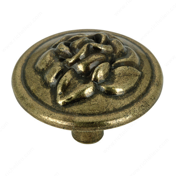 Richelieu BP46853AE Traditional Metal Knob - 4685, Antique English