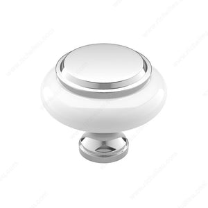 Richelieu BP7624614030 Eclectic Metal and Ceramic Knob - 7624