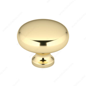 Richelieu BP770140 Modern Metal Knob - 770, Chrome, 8/32 in (Included)