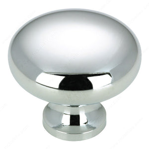 Richelieu BP770140 Modern Metal Knob - 770, Chrome, 8/32 in (Included)