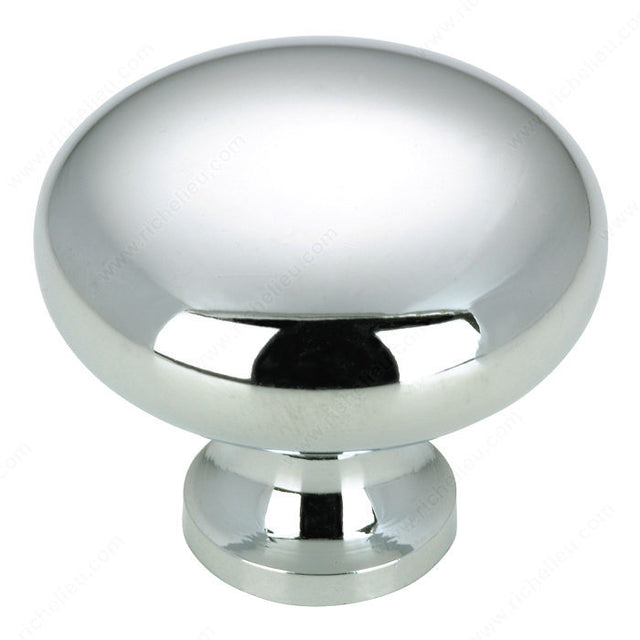 Richelieu BP770140 Modern Metal Knob - 770, Chrome, 8/32 in (Included)