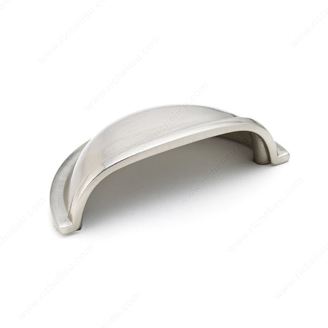 Richelieu BP30388195 Traditional Brass Cup Pull - 3038, Brushed Nickel