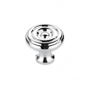 Richelieu BP1430140 Traditional Brass Knob - 1430, Chrome
