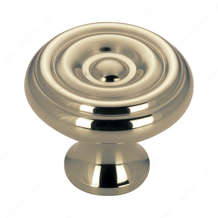 Richelieu BP1430AE Traditional Brass Knob - 1430, Antique English