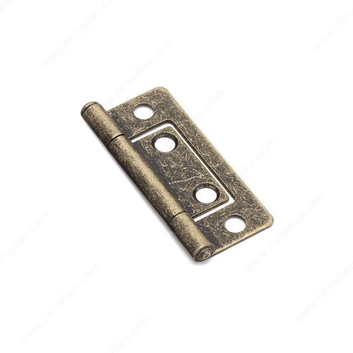 Richelieu BP2050AE Classic Metal Bifold Hinge - 2050, Antique English, AE, Yellows & Brass