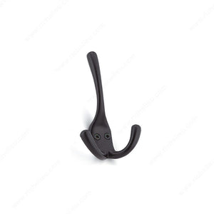 Richelieu T5611900 4-1/2 in Triple Utility Hook - 5611, Matte Black