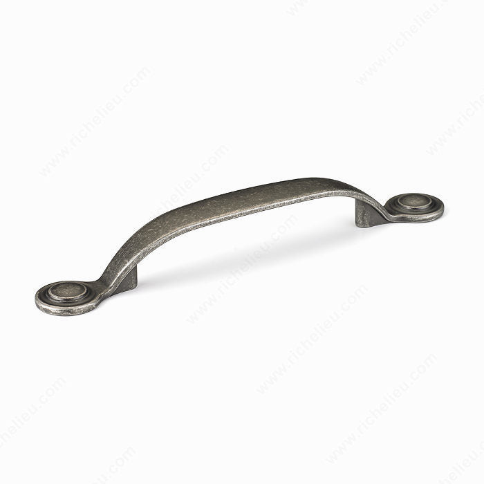 Richelieu 288996142 Traditional Metal Pull - 2889, Pewter, 8/32 in (Not Included)