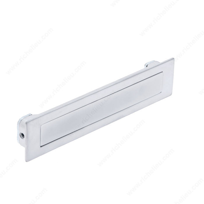 Richelieu 745460174 Modern Recessed Metal Pull - 7454, Matte Chrome