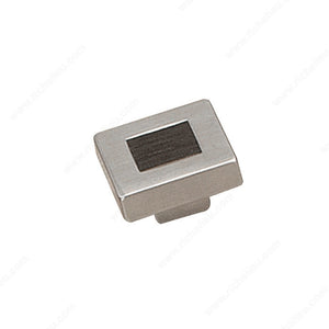 Richelieu 61641033195321 Modern Metal & Wood Knob - 616