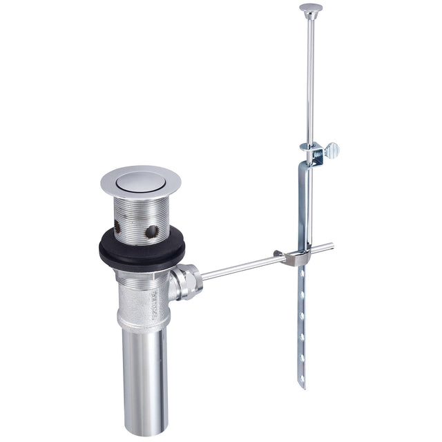 Central Brass 1109-LG Pop-Up Drain Assembly Less Guide in Polished Chrome