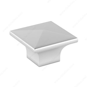 Richelieu 53082174 Modern Metal Knob - 5308, Matte Chrome, 8/32 in (Not Included)