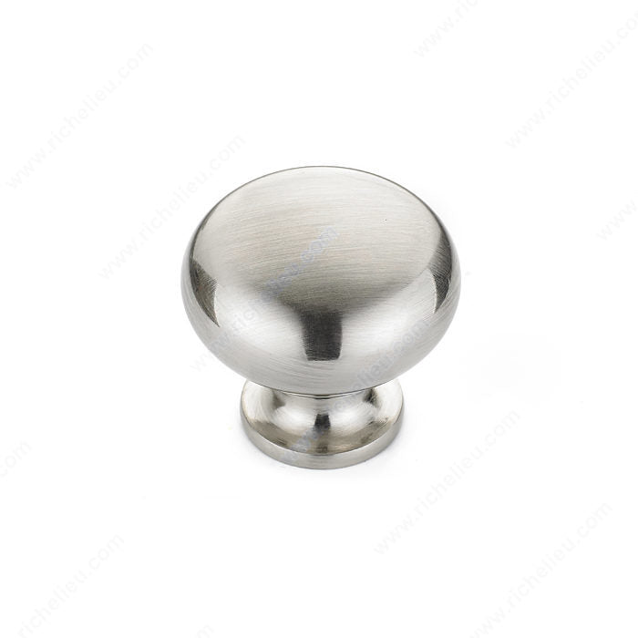 Richelieu 5923195 Modern Metal Knob - 5923, Brushed Nickel, 8/32 in (Not Included)