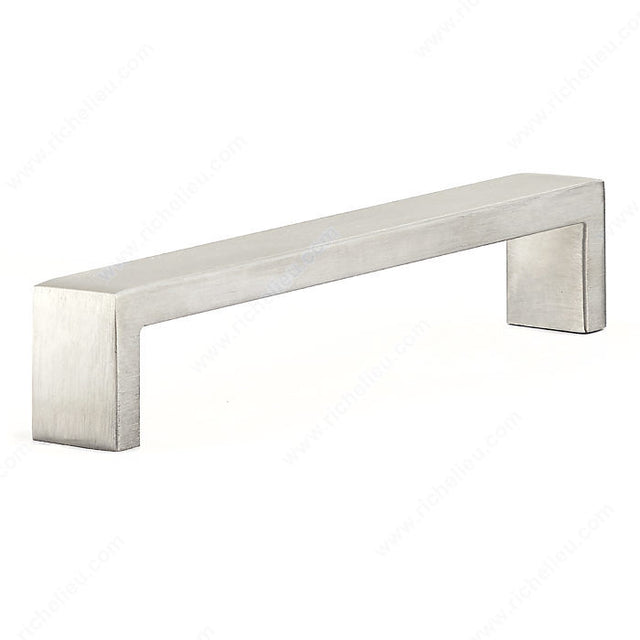 Richelieu BP754496170 Modern Stainless Steel Pull - 7544, Stainless Steel, 3 25/32 in, 4 3/32 in, 8/32 in (Included)