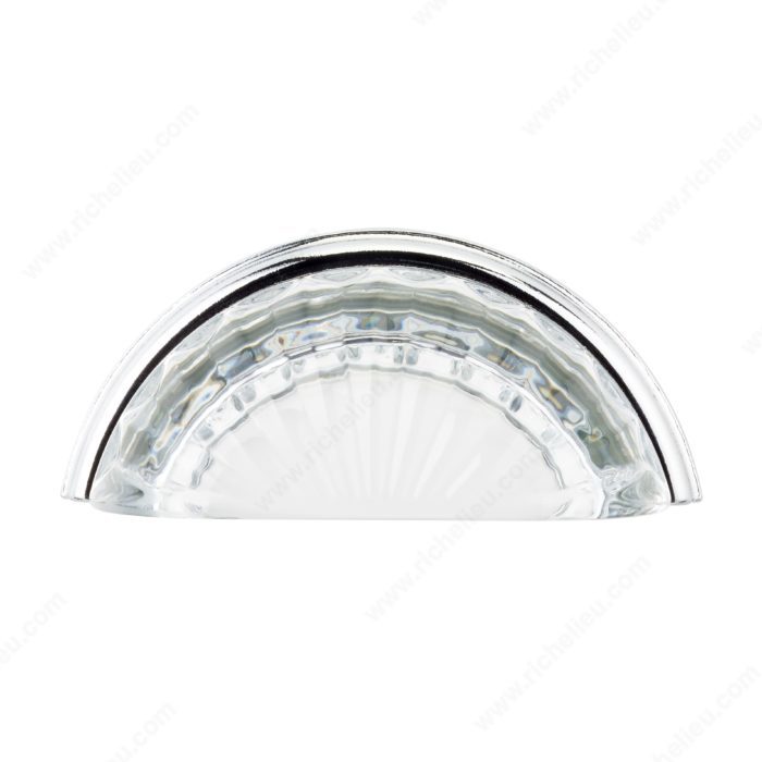 Richelieu BP1008390011 Eclectic Crystal Pull - 10083, Clear / Matte Black