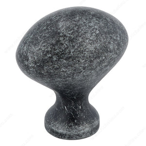 Richelieu BP4443908 Traditional Metal Knob - 4443, Natural Iron, 1 5/32 in, 25/32 in