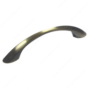 Richelieu BP65017BB Modern Metal Pull - 6501, Burnished Brass, Zamak, 8/32 in (Included)