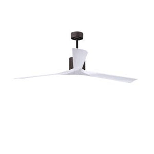 Matthews Fan NKXL-TB-WA-72 Nan XL 6-speed ceiling fan in Matte White finish with 72” solid walnut tone wood blades