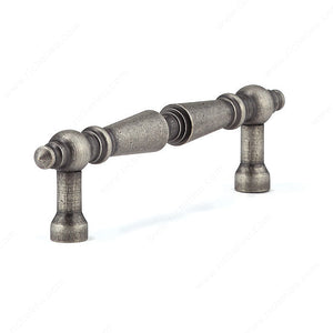 Richelieu BP1454142 Traditional Brass Pull - 145, Pewter, 3 1/2 in, 4 19/32 in