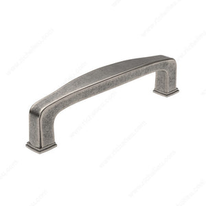 Richelieu BP81092142 Transitional Metal Pull - 810, Pewter, 3 25/32 in, 4 1/4 in