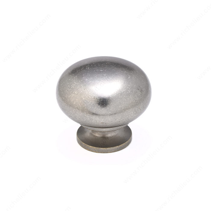 Richelieu BP492338142 Traditional Metal Knob - 4923, Pewter