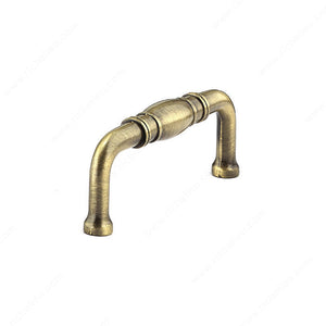 Richelieu BP80290AE Traditional Metal Pull - 802, Antique English, 3 in, 3 11/32 in