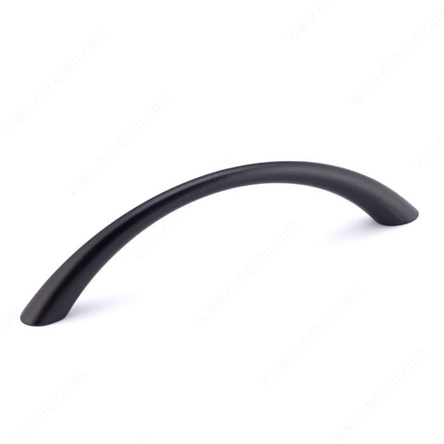 Richelieu 3511900 Modern Metal Pull - 3511, Matte Black, 3 25/32 in, 4 1/2 in, 8/32 in (Not Included)