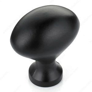 Richelieu BP4443900 Traditional Metal Knob - 4443, Matte Black, 1 5/32 in, 25/32 in