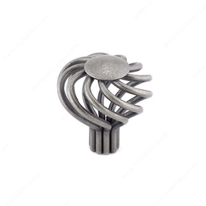 Richelieu BP10238908 Traditional Metal Knob - 1023, Natural Iron