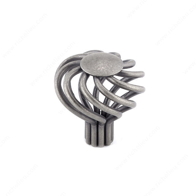 Richelieu BP10238908 Traditional Metal Knob - 1023, Natural Iron